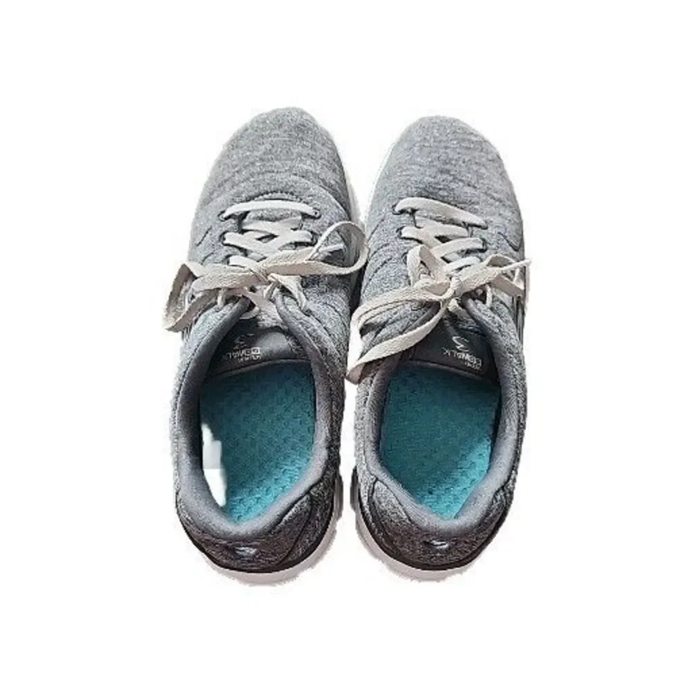Skechers Gray Lightweight Memory Foam Sneakers Size 9.5